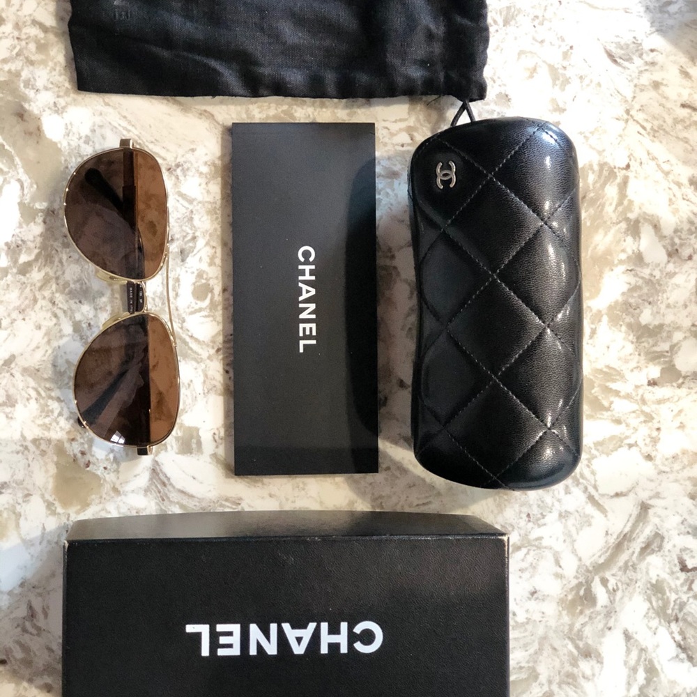 Chanel polarized aviators